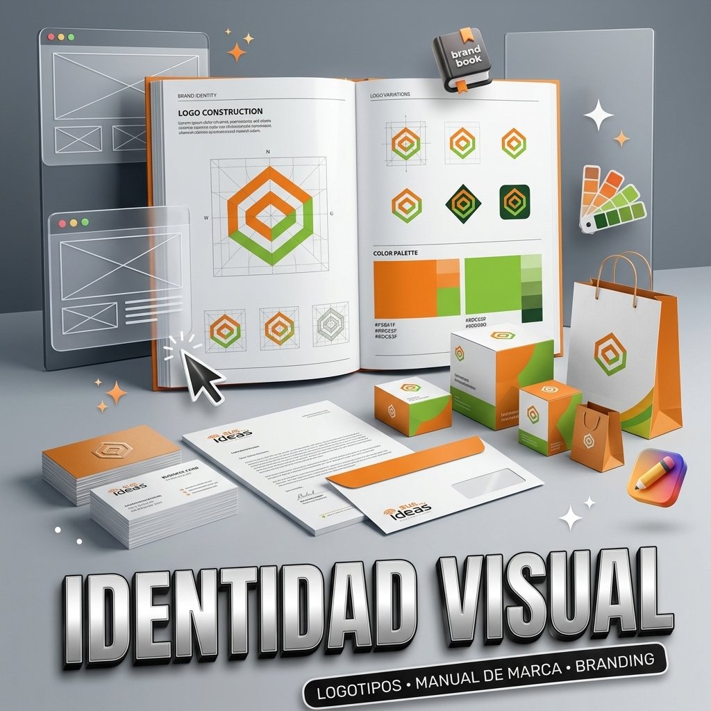 Identidad visual — logotipos, manual de marca y branding
