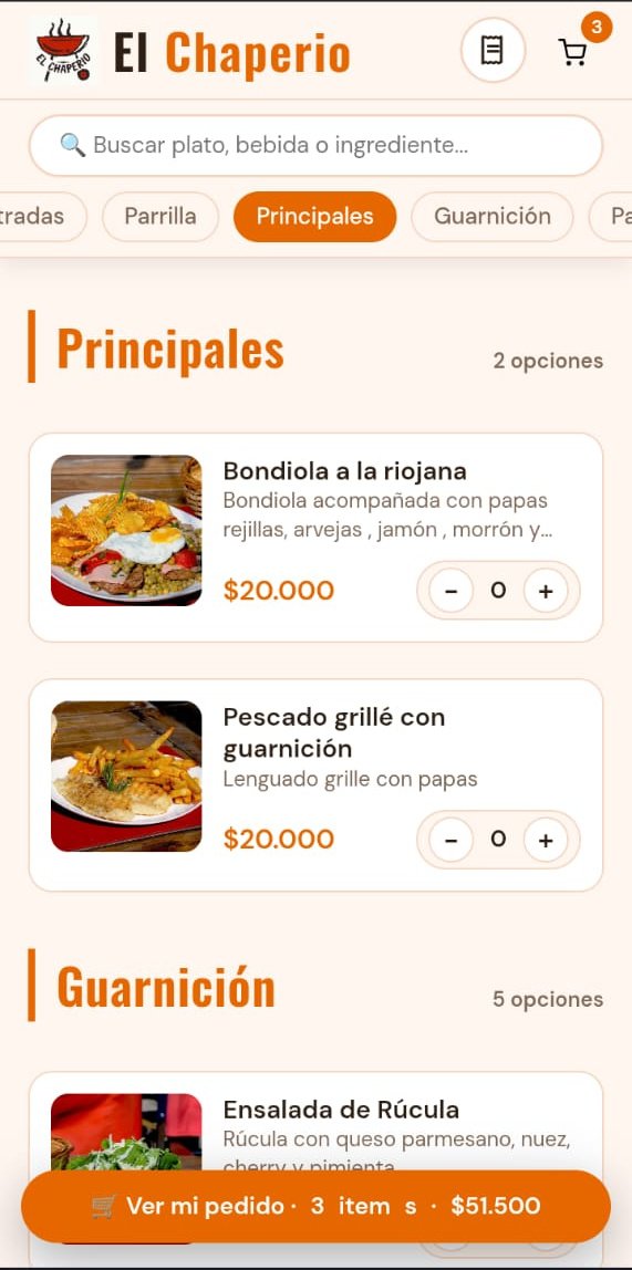 Menú Online Carta